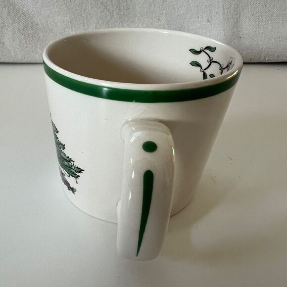 1 Spode Christmas Tree Coffee Cup Porcelain Mug Holiday Dinnerware S3324-A6 - Picture 3 of 6